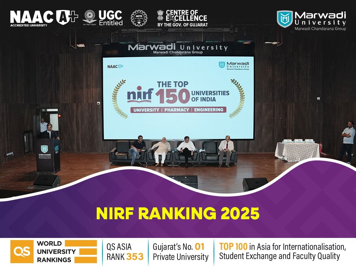 Marwadi University campus representing NIRF Ranking 2025 and quality education in Gujarat