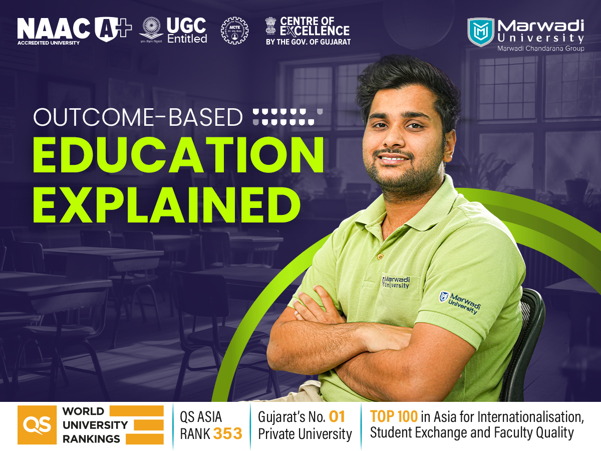 Students and faculty engaging in outcome‑based education at Marwadi University