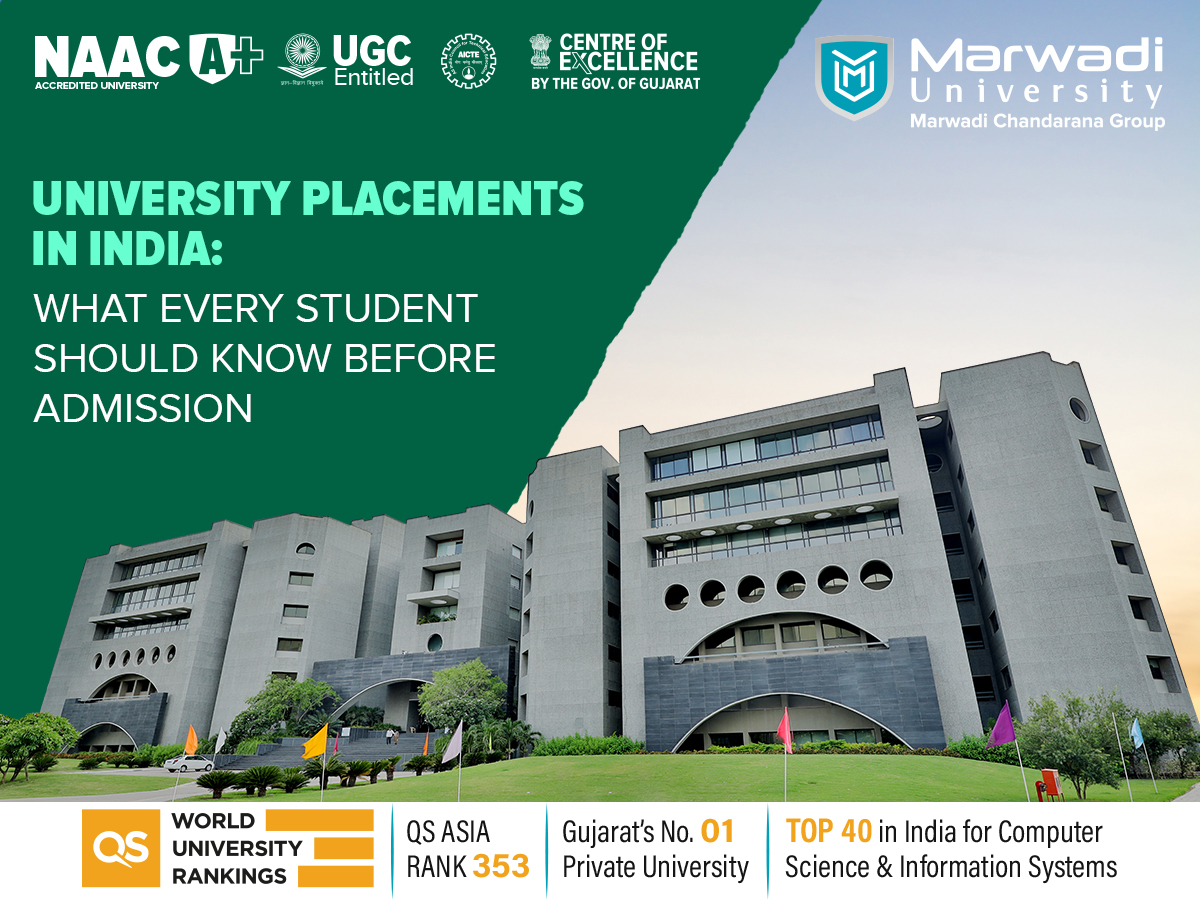 Students learning about university placements in India before admission decision and career planning